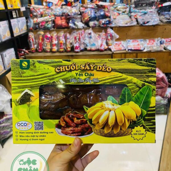Đặc sản Tây Bắc ngon nức tiếng - Chuối sấy dẻo Yên Châu 500g