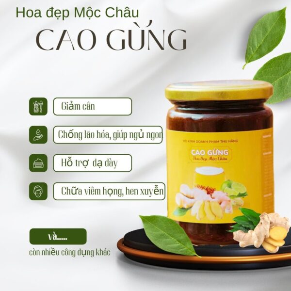 cao gừng mật ong