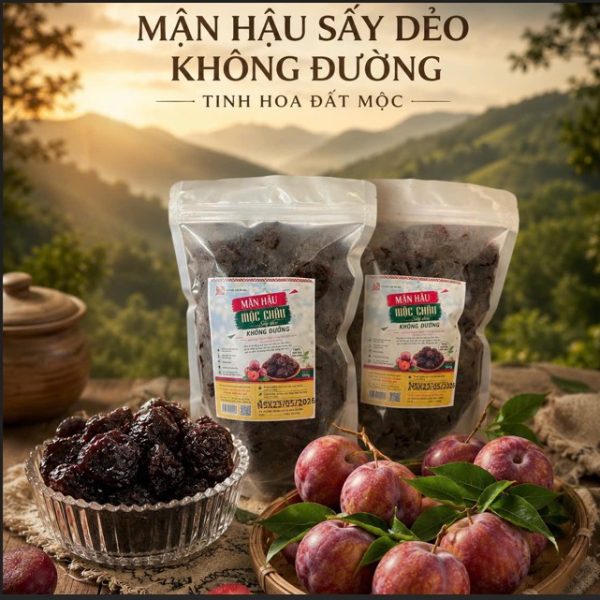 mận sấy dẻo không đường mộc châu